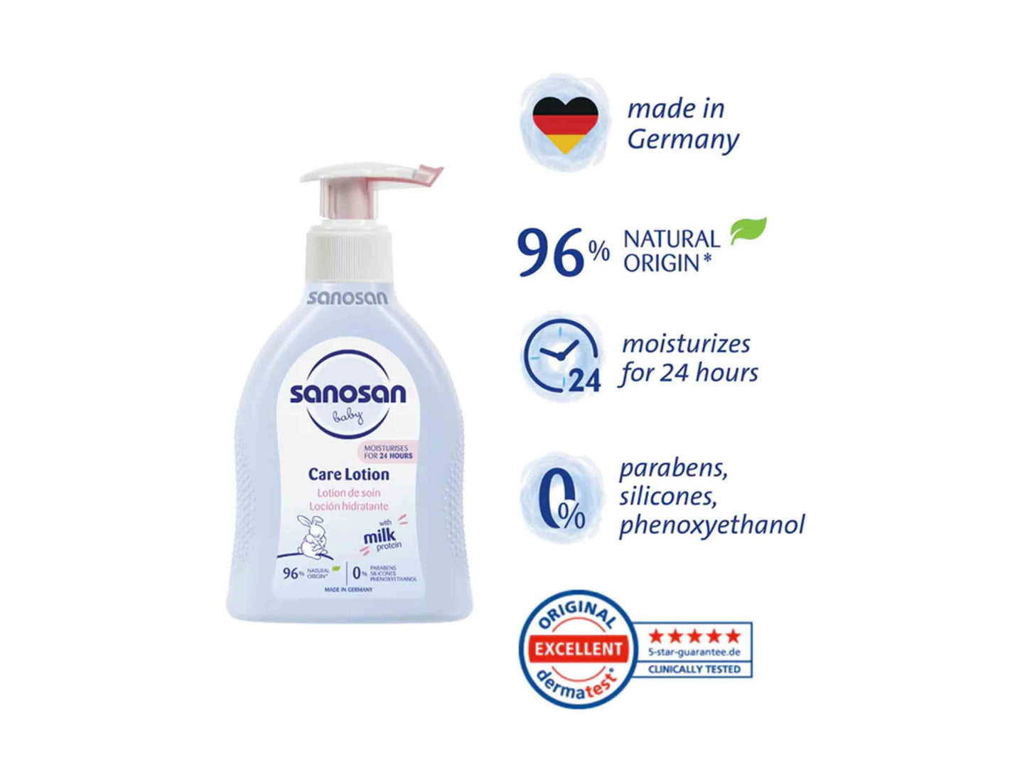 Sanosan Baby Milk Protein Bath and  Shampoo