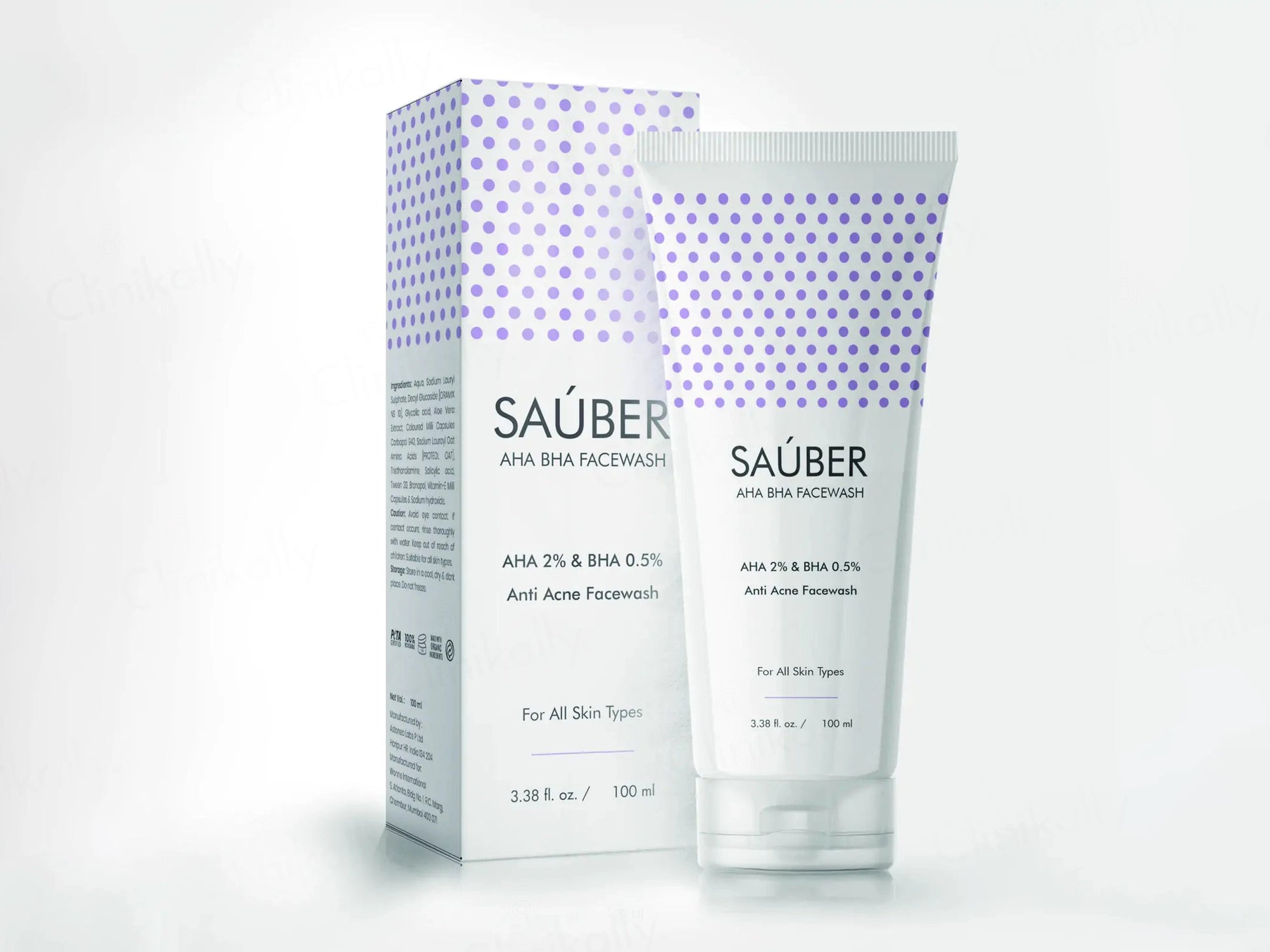 Sauber AHA BHA Facewash For All Skin Types