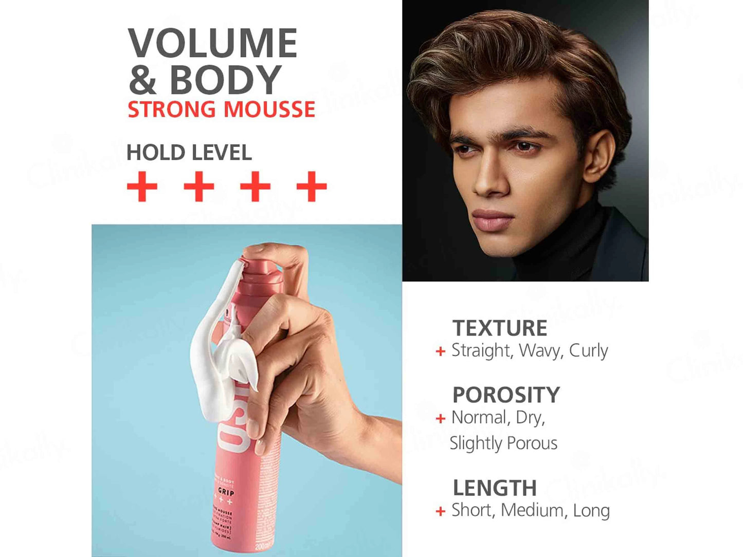 Schwarzkopf Professional OSiS Grip Extra Strong Hair Styling Mousse