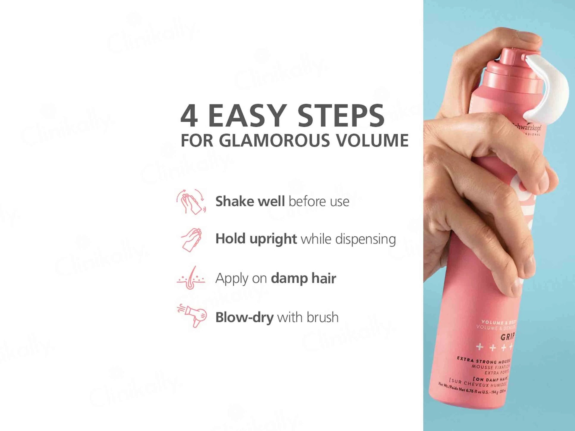 Schwarzkopf Professional OSiS Grip Extra Strong Hair Styling Mousse