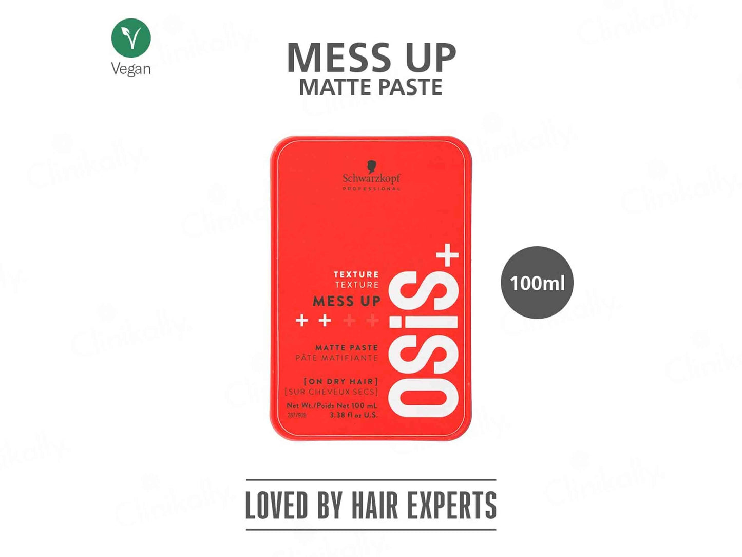 Schwarzkopf Professional OSiS Mess Up Matte Hair Styling Paste