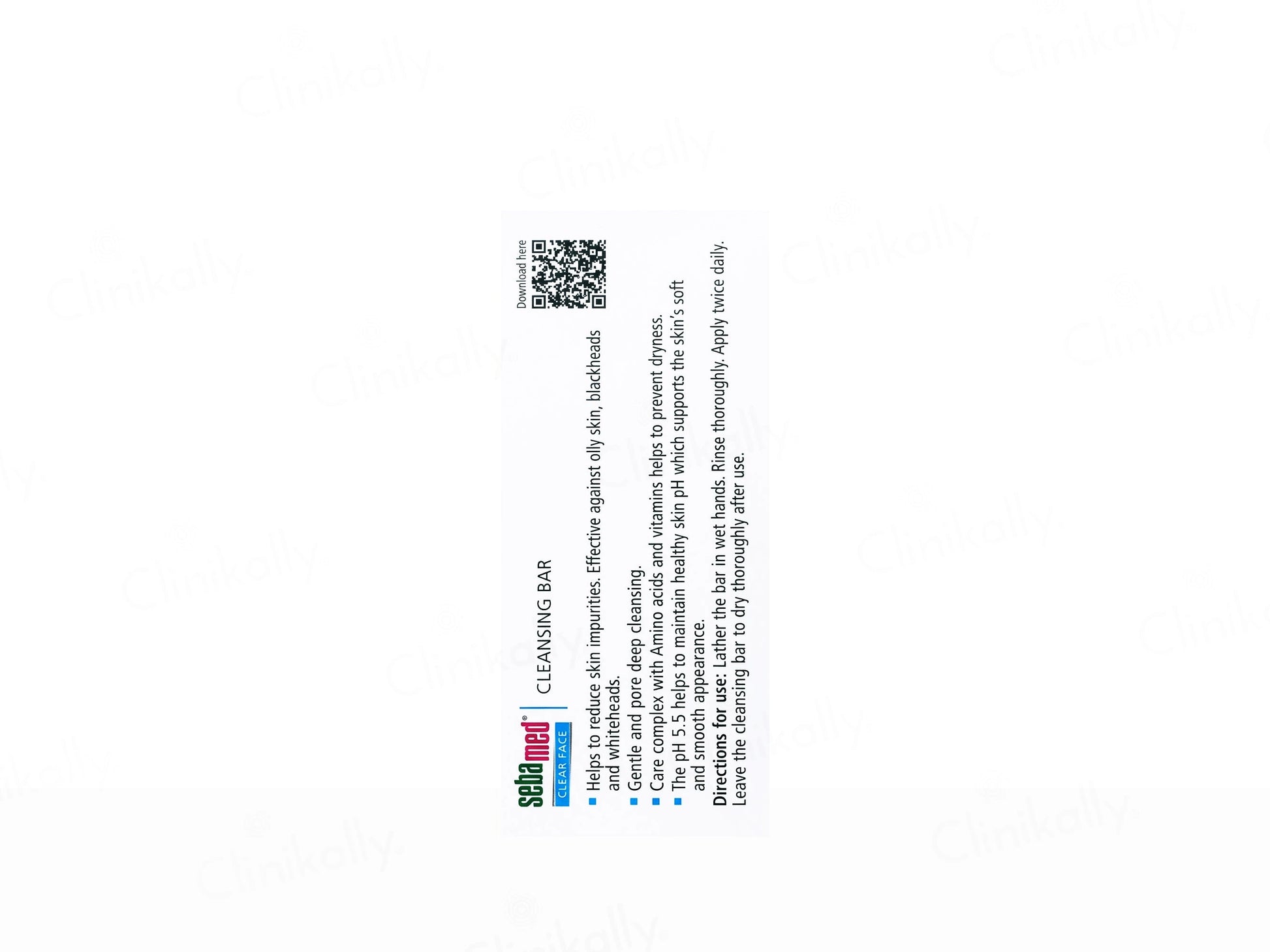 Sebamed Clear Face Cleansing Bar For Impure and  Oily Skin