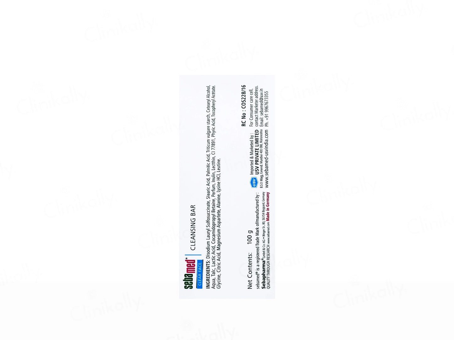 Sebamed Clear Face Cleansing Bar For Impure and  Oily Skin