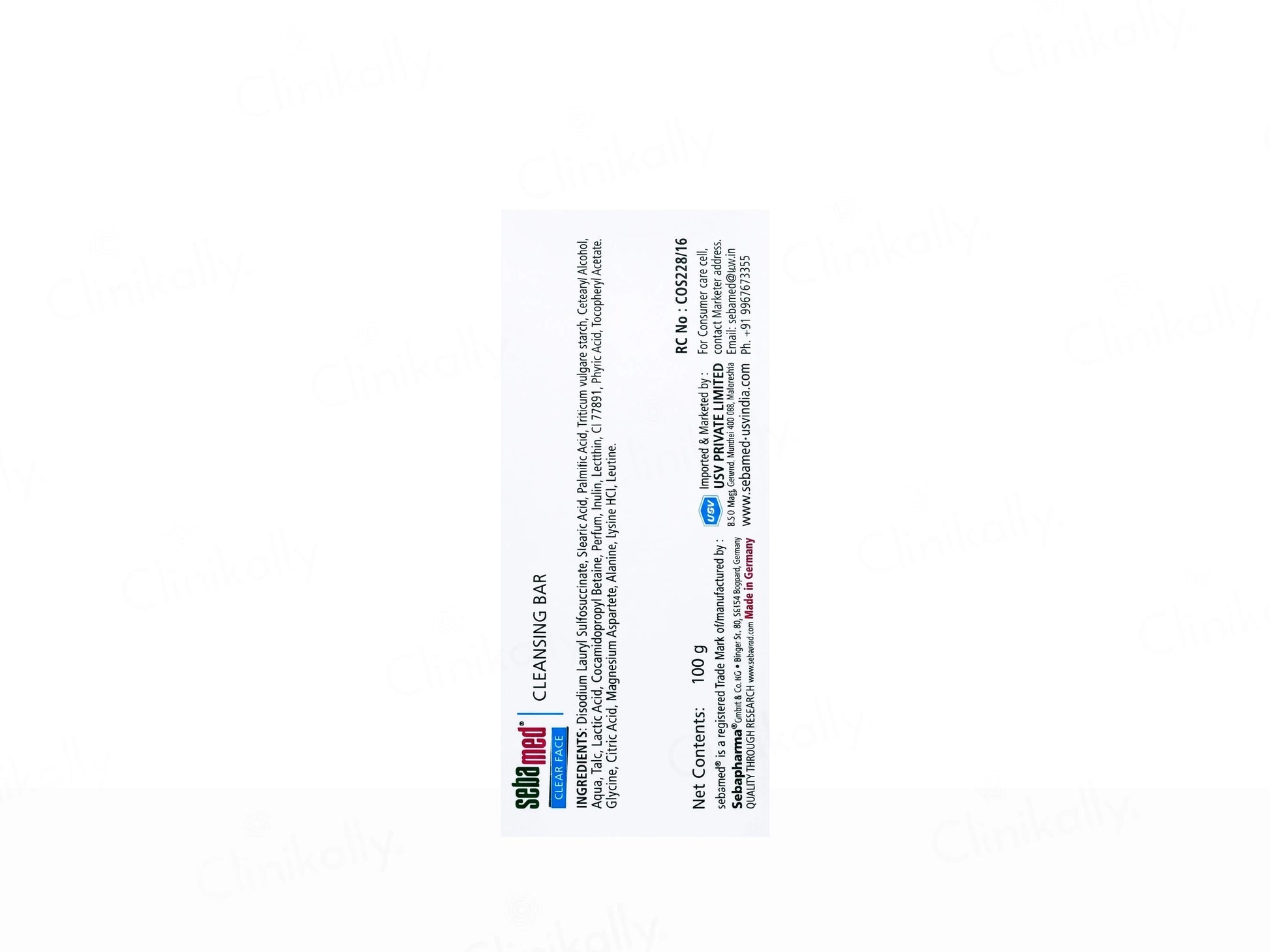 Sebamed Clear Face Cleansing Bar For Impure and  Oily Skin