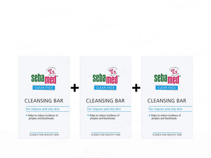 Sebamed Clear Face Cleansing Bar For Impure and  Oily Skin