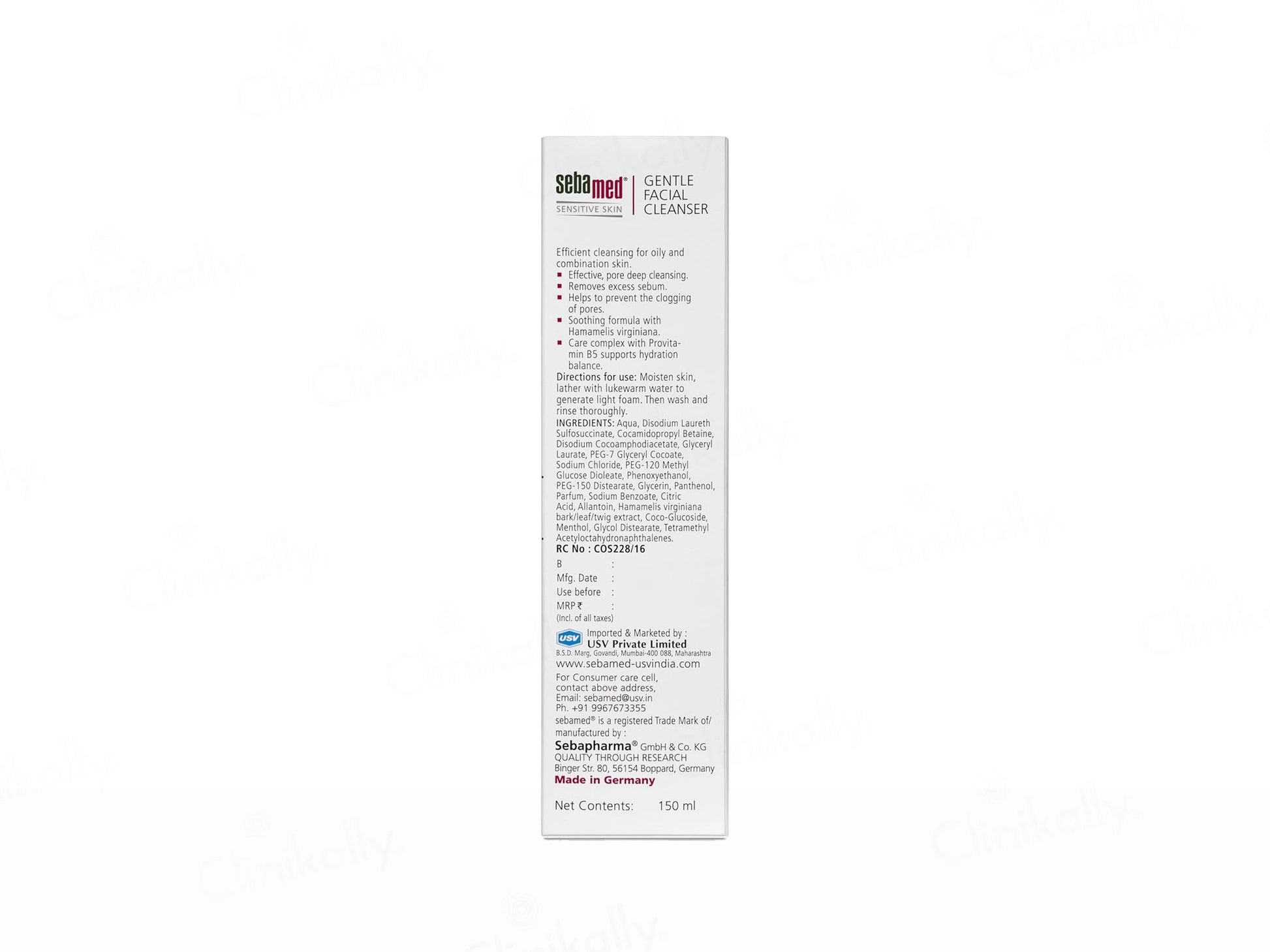 Sebamed Gentle Facial Cleanser For Oily and  Combination Skin