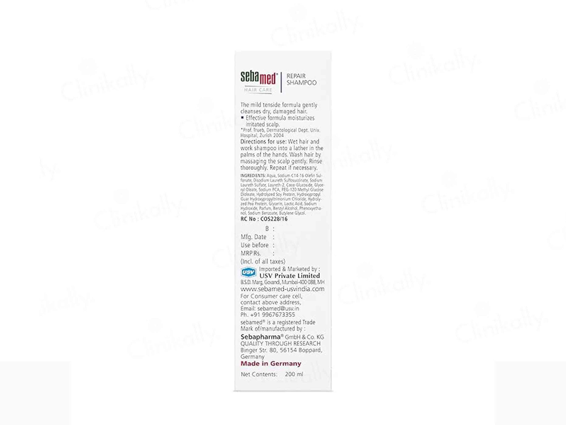 Sebamed Hair Repair Shampoo