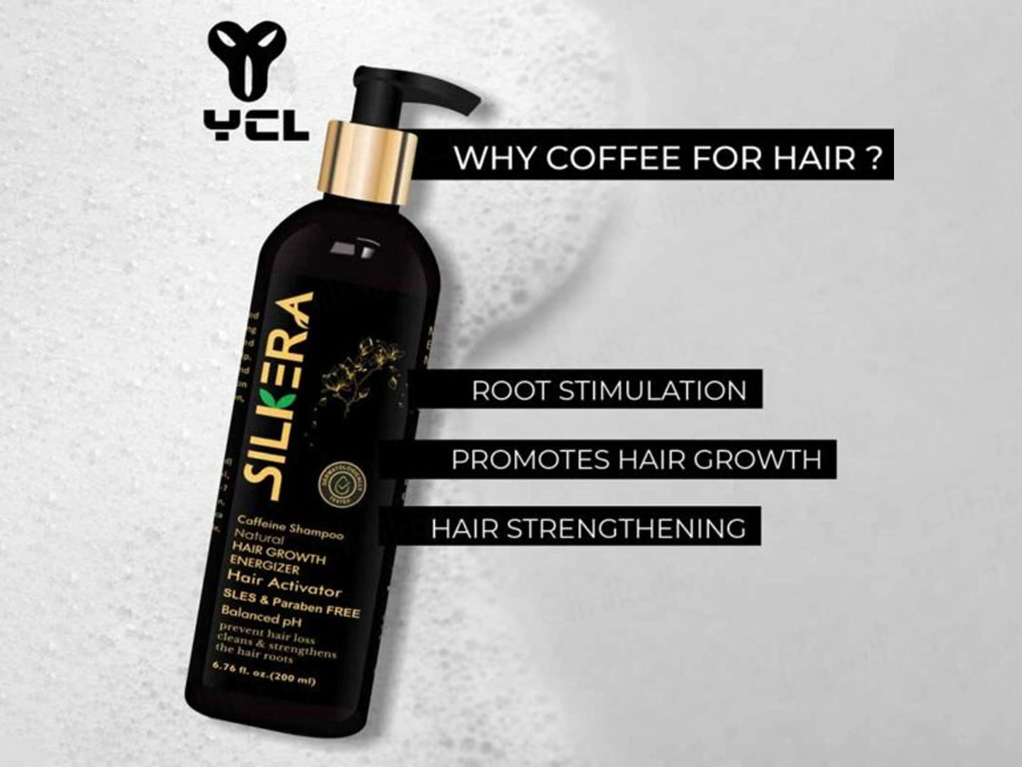 Silkera Natural Caffeine Hair Growth Energizer Shampoo
