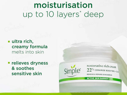 Simple Active Skin Barrier Care Restorative Rich Cream