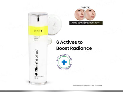 SkinInspired Dive-In C Radiant Glow 20 Percent Vitamin C Face Serum