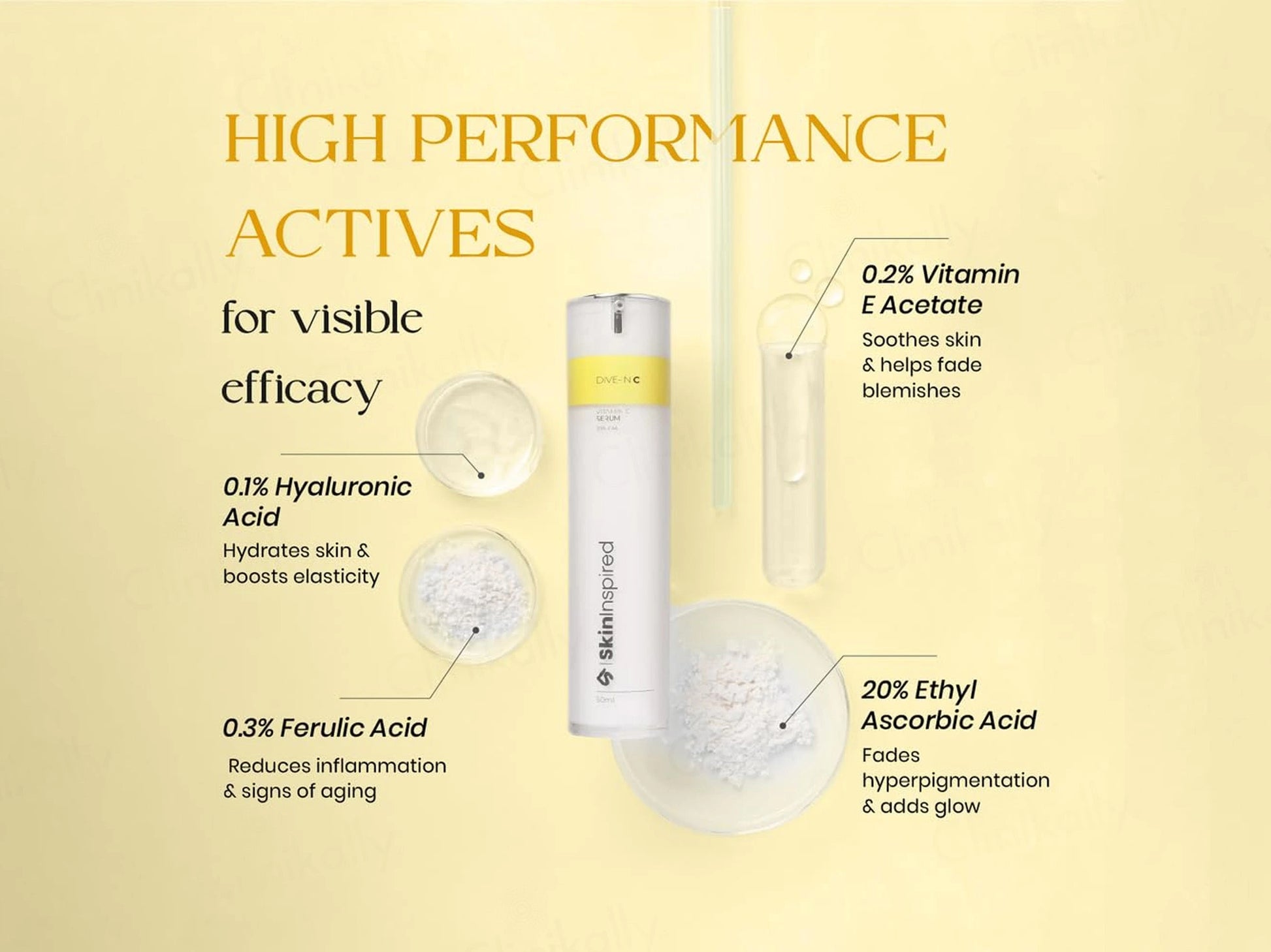 SkinInspired Dive-In C Radiant Glow 20 Percent Vitamin C Face Serum
