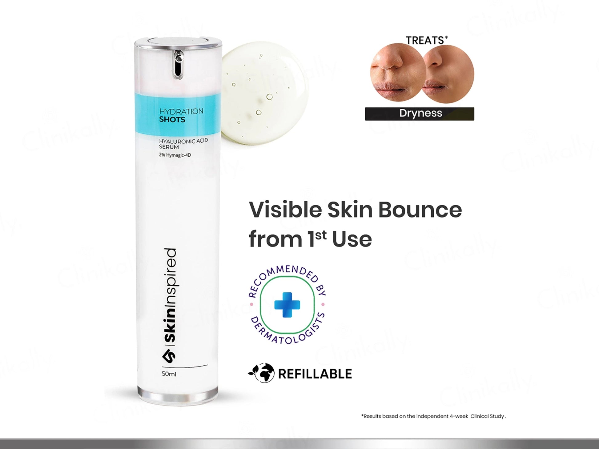 SkinInspired Hydration Shots 2 Percent Hyaluronic Acid Face Serum