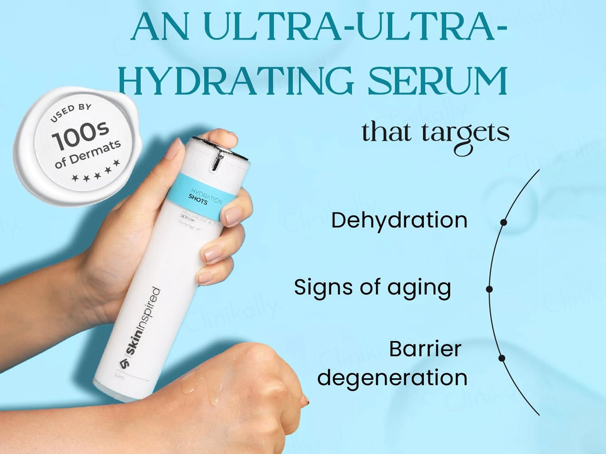 SkinInspired Hydration Shots 2 Percent Hyaluronic Acid Face Serum