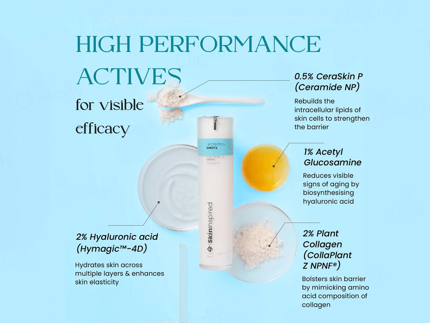 SkinInspired Hydration Shots 2 Percent Hyaluronic Acid Face Serum