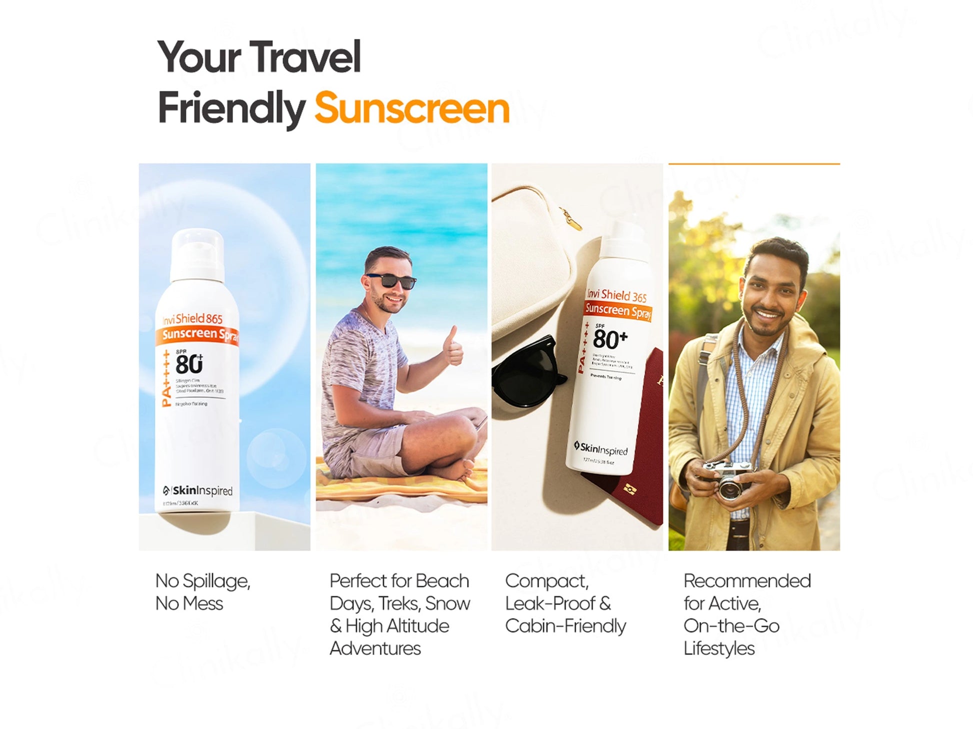 SkinInspired Invi Shield 365 Sunscreen Spray SPF 80 PA