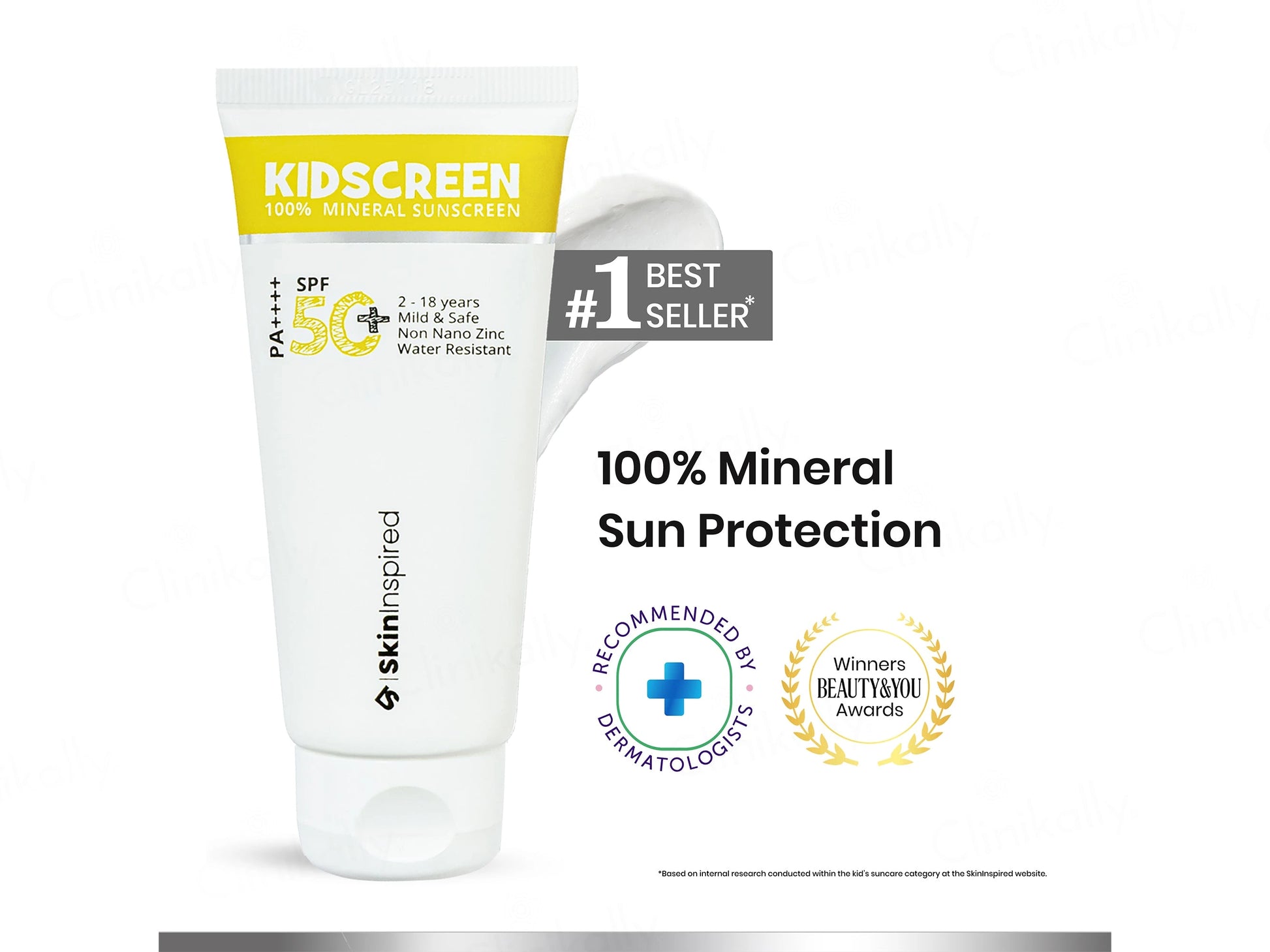 SkinInspired Kidscreen 100 Percent Mineral Sunscreen SPF 50 PA