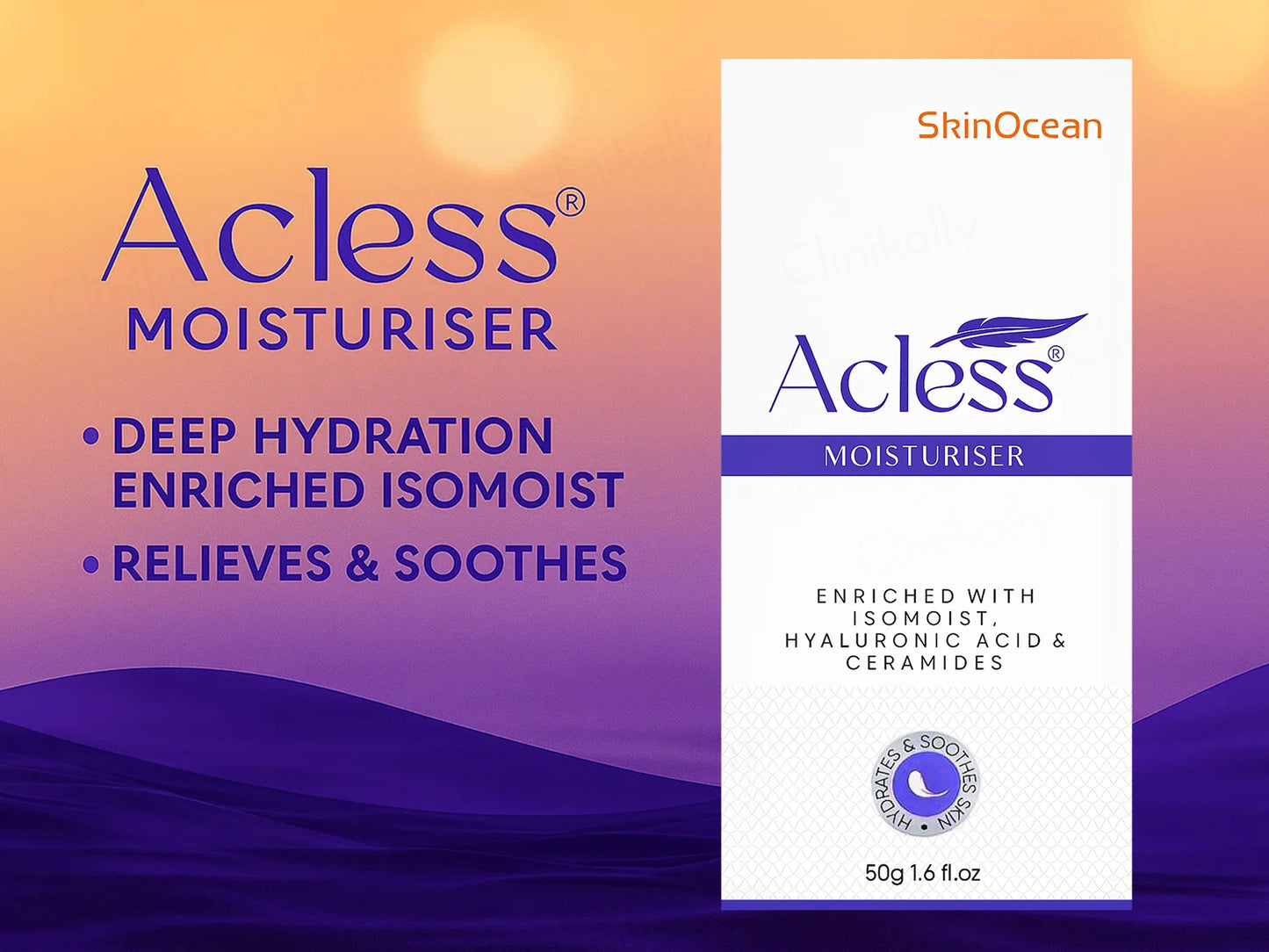 SkinOcean Acless Ceramides and  Hyaluronic Acid Moisturiser
