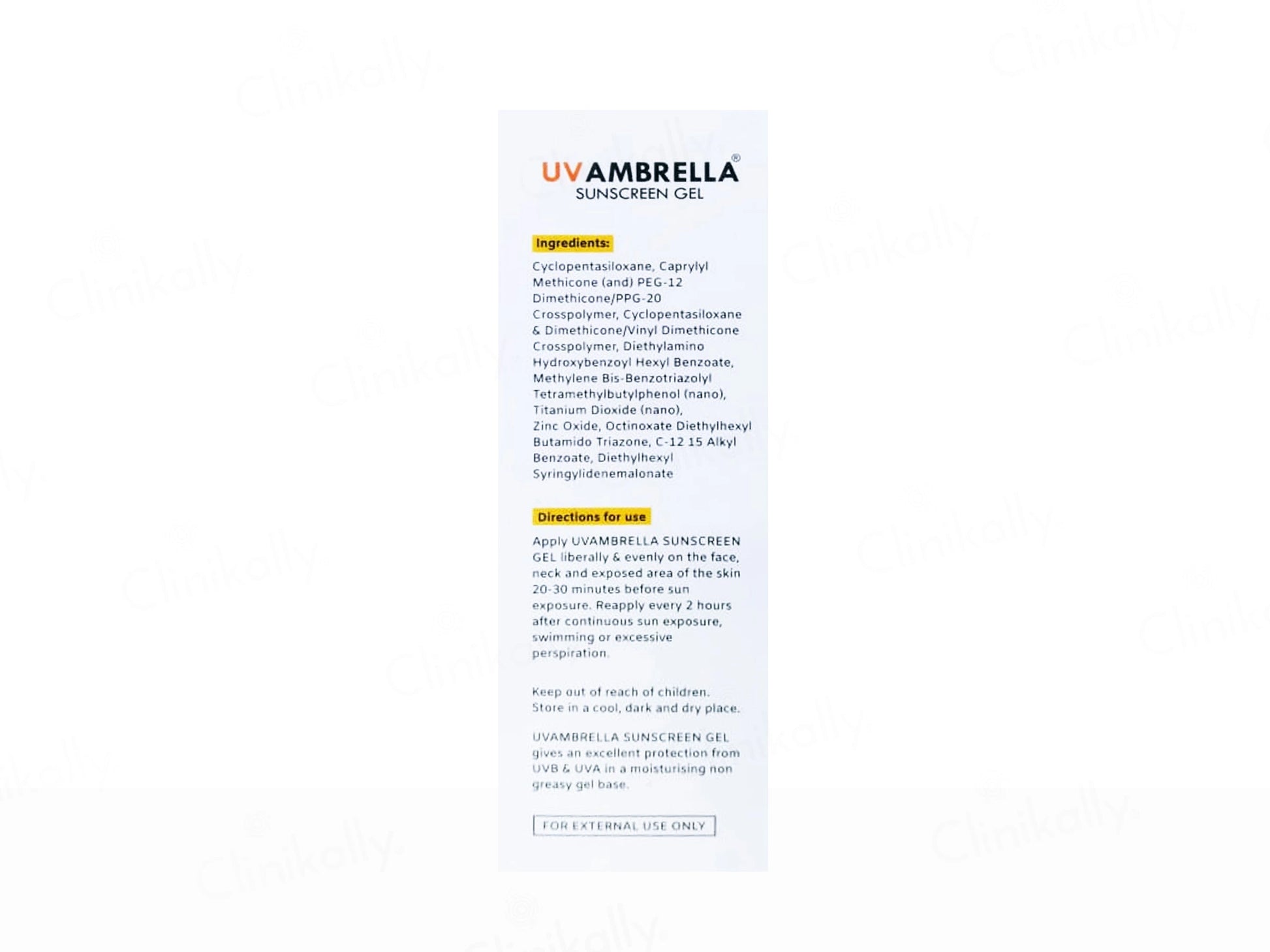SkinOcean UVambrella Ultra-Matte Dry Touch Sunscreen Gel SPF 50 PA