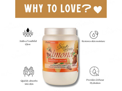 Skin Secrets Almond Massage Cream For Face and  Body