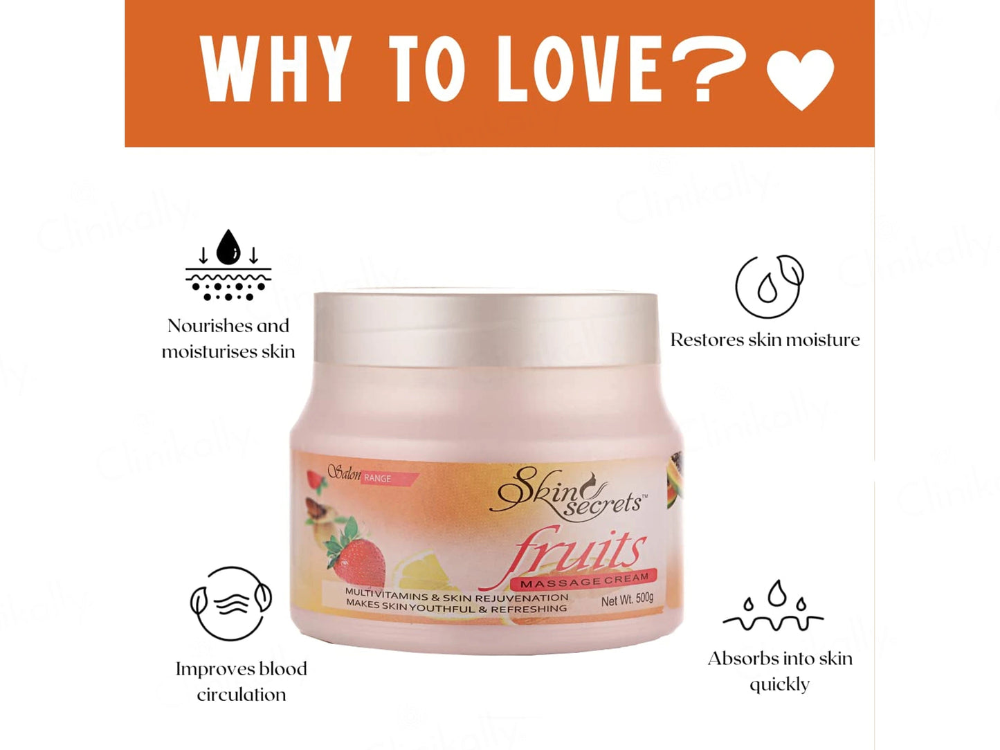 Skin Secrets Fruits Massage Cream For Face and  Body