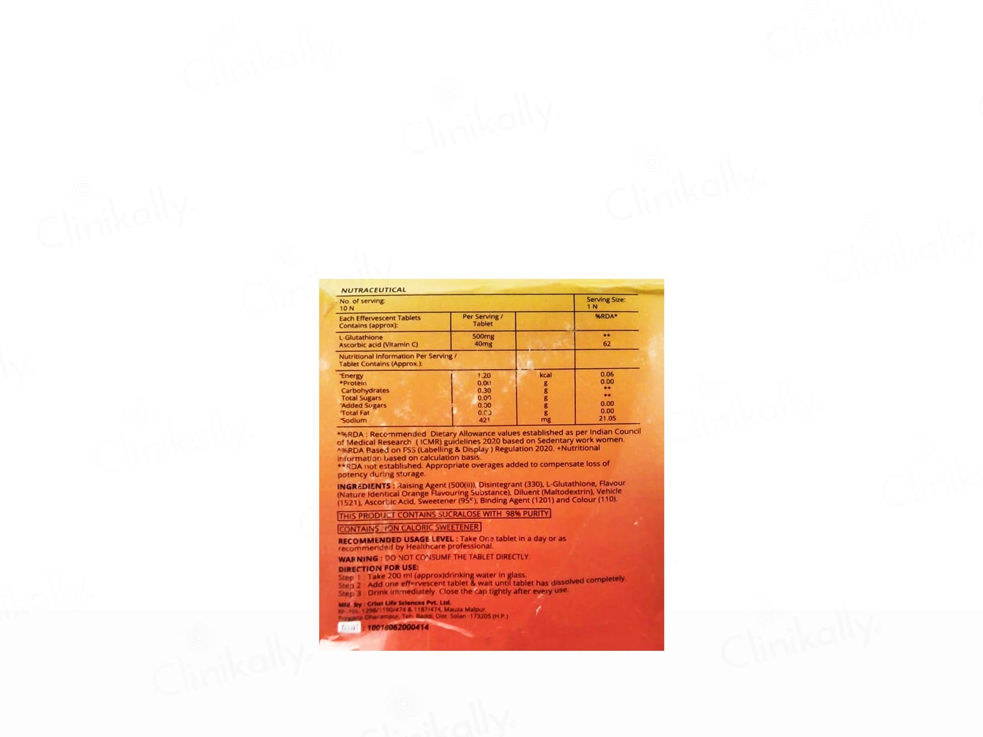 Skinjoy-GL Fizz Effervescent Tablet
