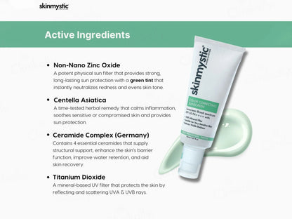 Skinmystic Color Correcting Post Procedure Tinted Sunscreen SPF 50 PA