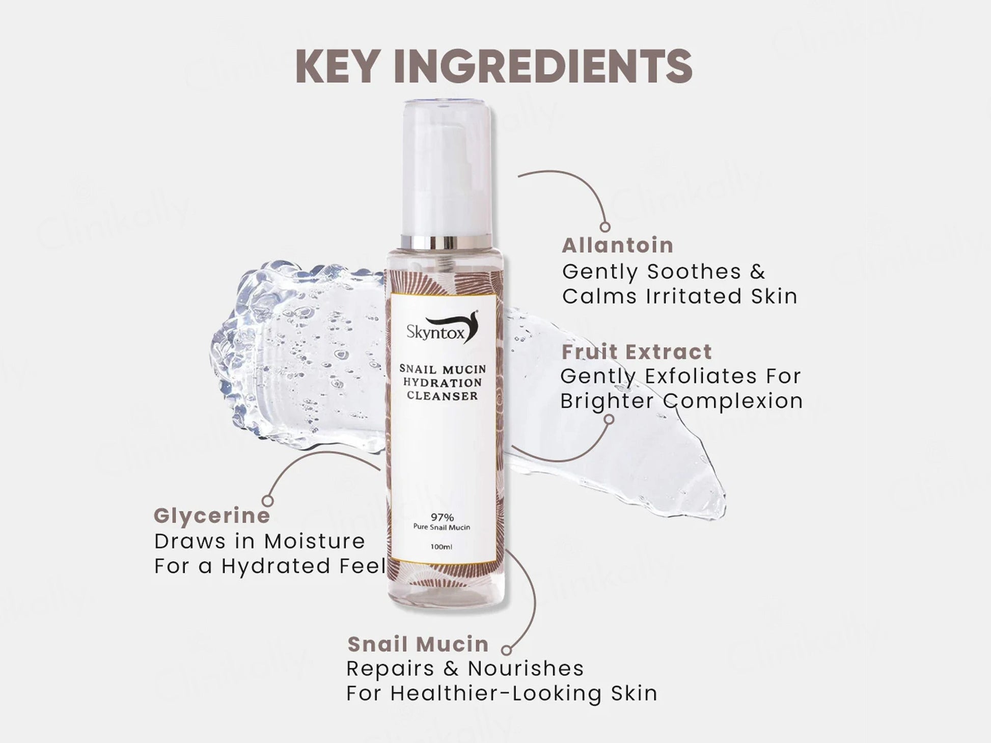 Skyntox 97 Percent Pure Snail Mucin Hydration Cleanser