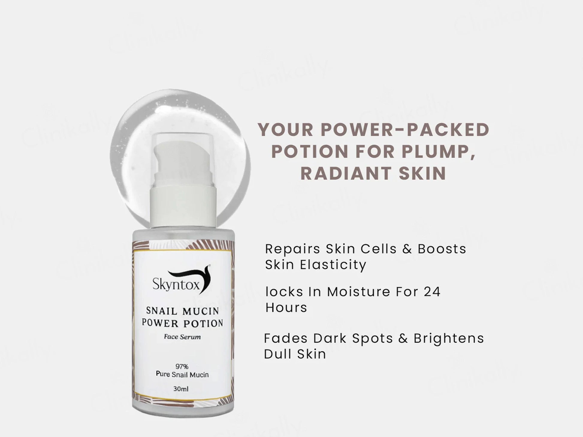 Skyntox 97 Percent Pure Snail Mucin Power Potion Face Serum