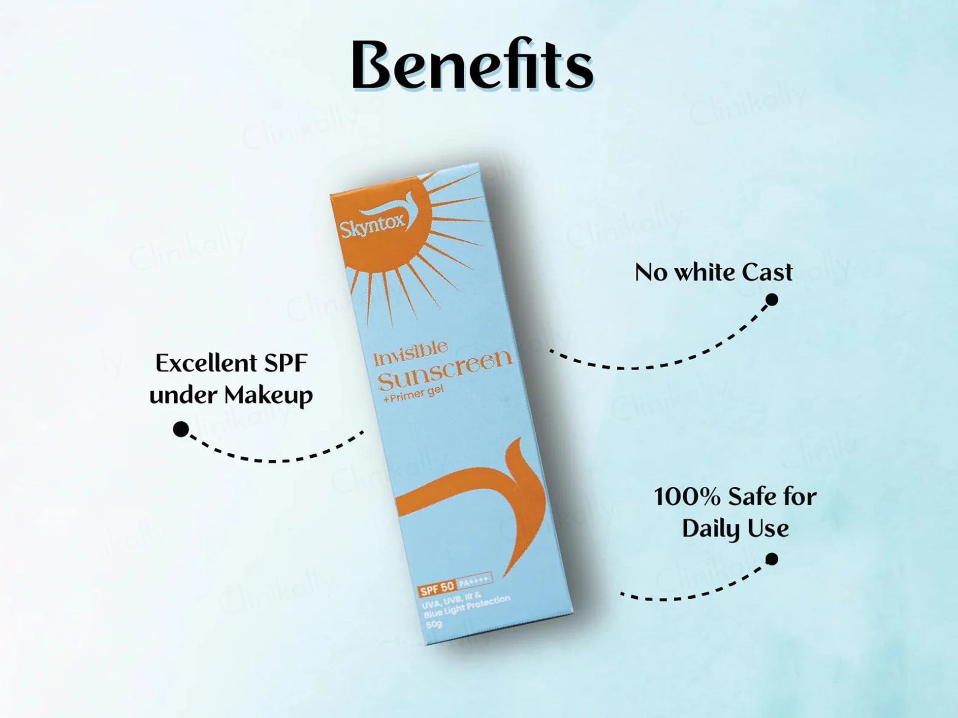 Skyntox Invisible Primer Sunscreen Gel SPF 50 PA