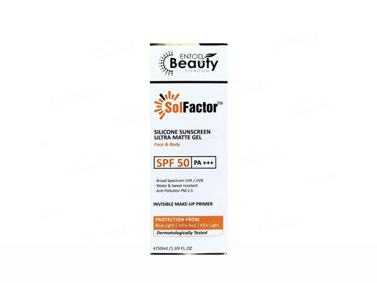 SolFactor Silicon Ultra Matte Sunscreen Gel SPF 50 PA