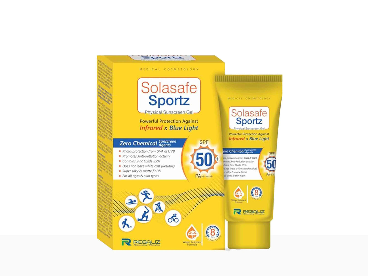 Solasafe Sportz Physical Sunscreen Gel SPF 50 PA