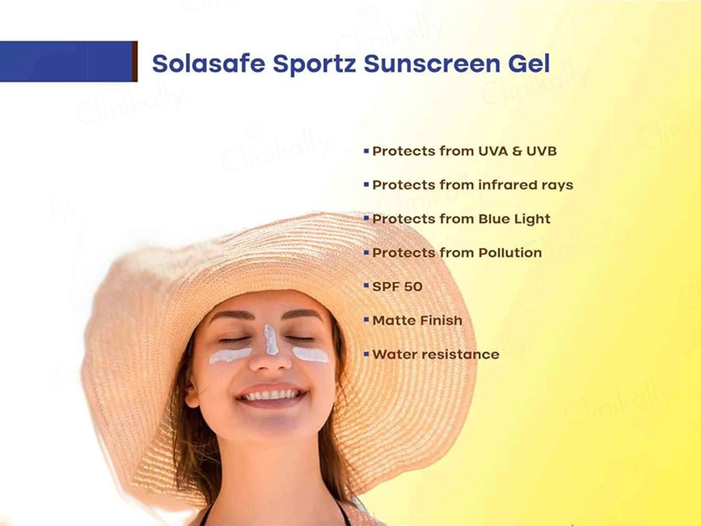 Solasafe Sportz Physical Sunscreen Gel SPF 50 PA