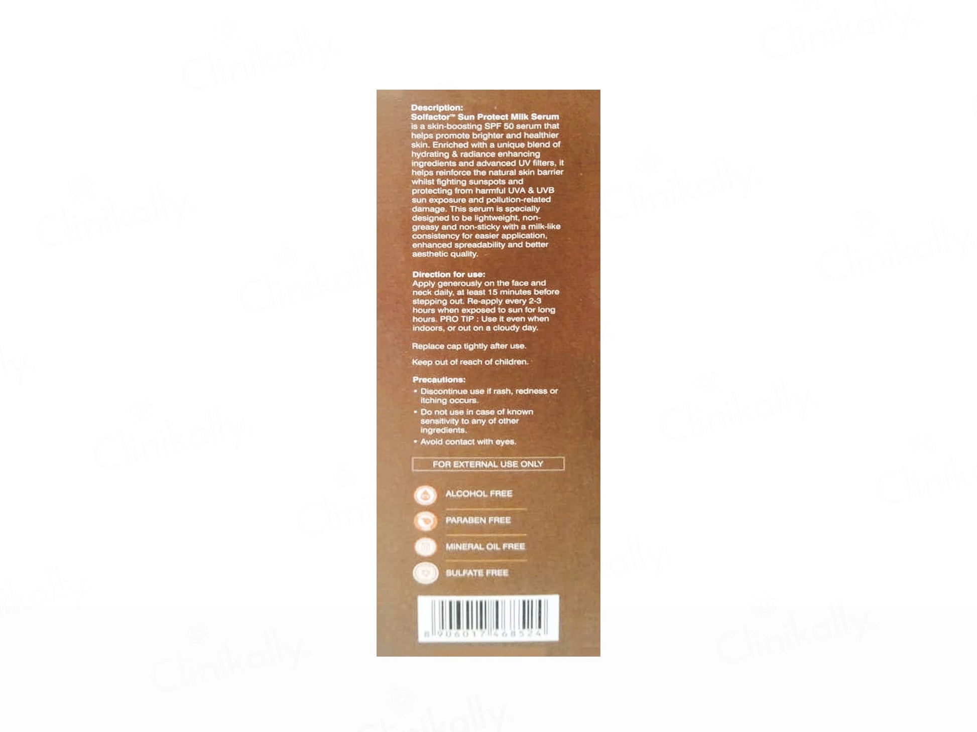 Solfactor Sun Protect Milk Serum Sunscreen SPF 50 PA