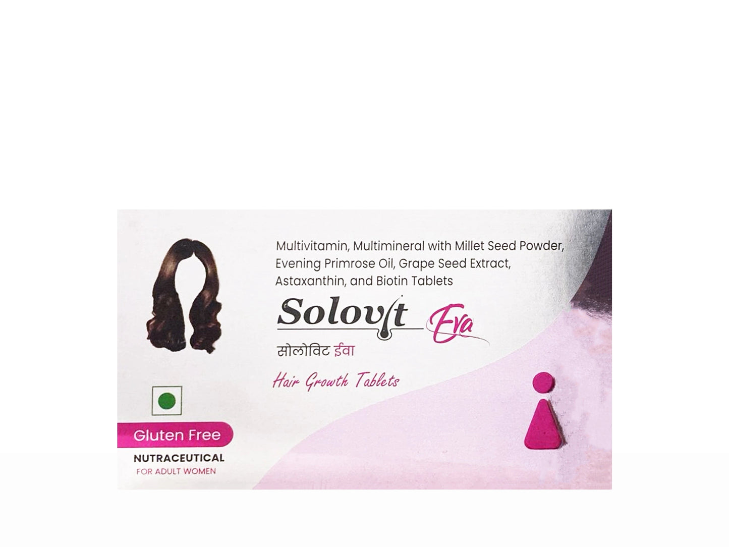 Solovit Eva Hair Growth Nutraceutical Tablet For Adult Women