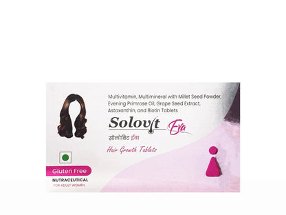 Solovit Eva Hair Growth Nutraceutical Tablet For Adult Women