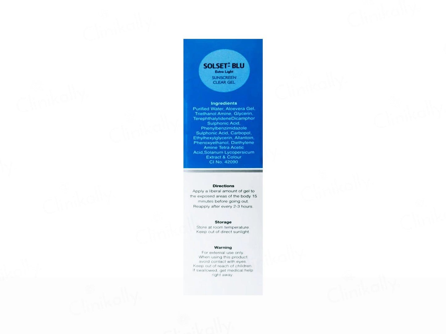 Solset-Blue Extra Light Sunscreen Clear Gel