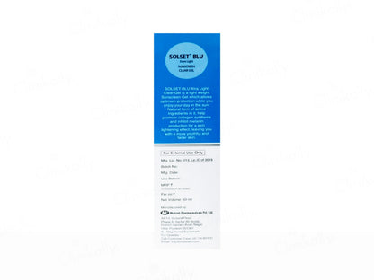 Solset-Blue Extra Light Sunscreen Clear Gel