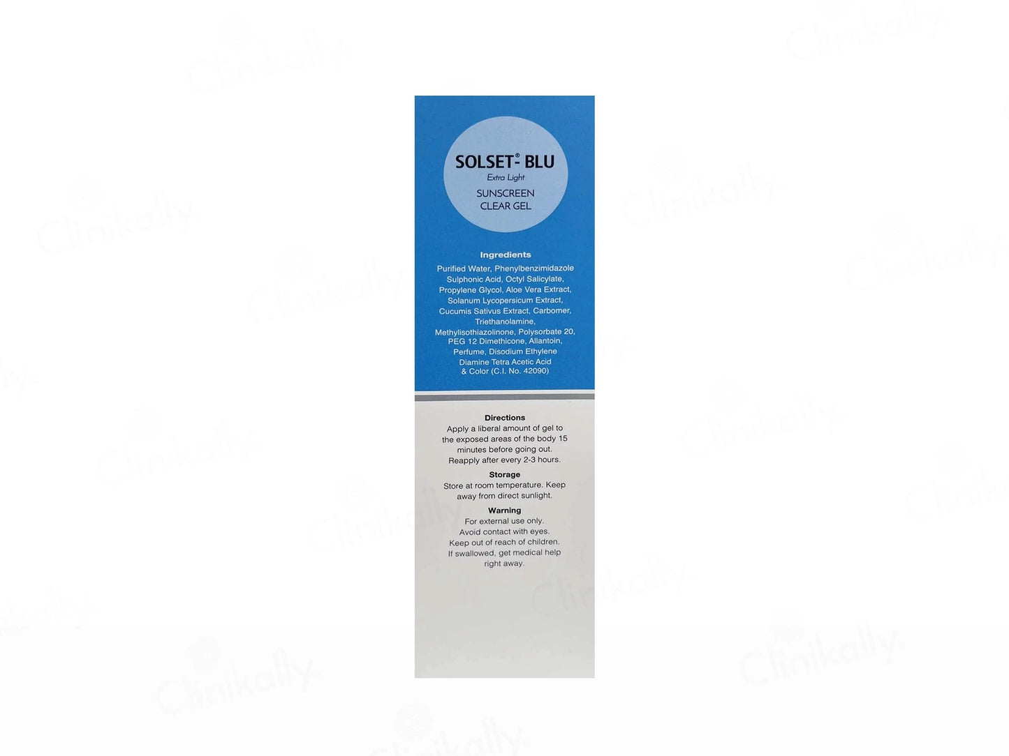 Solset-Blue Extra Light Sunscreen Clear Gel