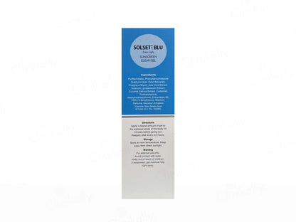 Solset-Blue Extra Light Sunscreen Clear Gel