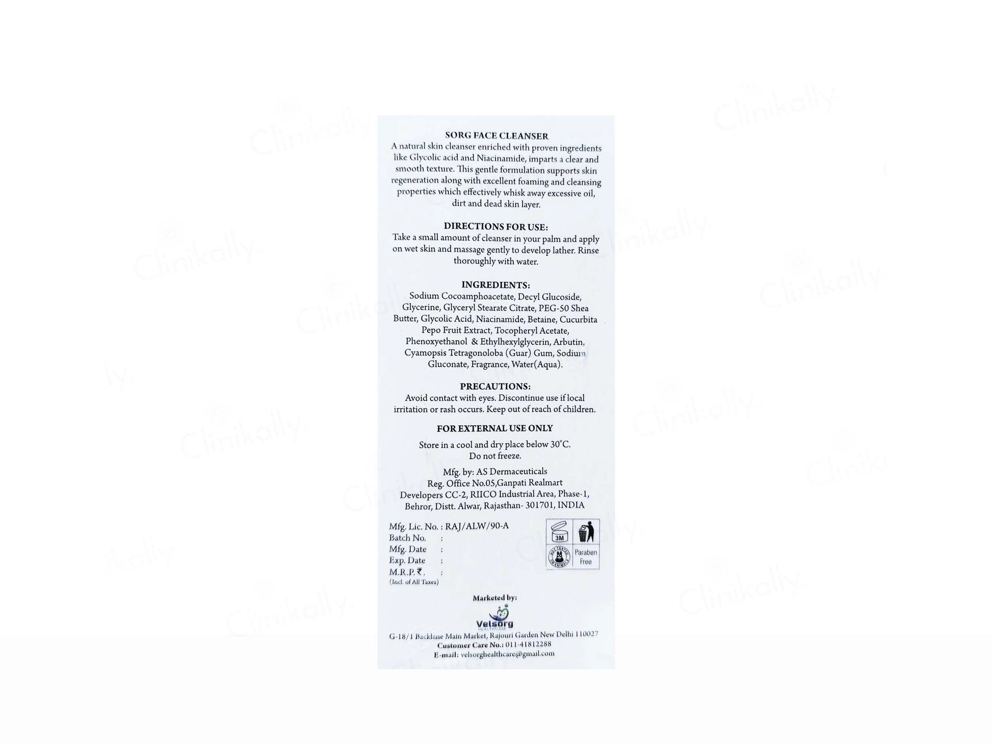 Sorg Face Cleanser