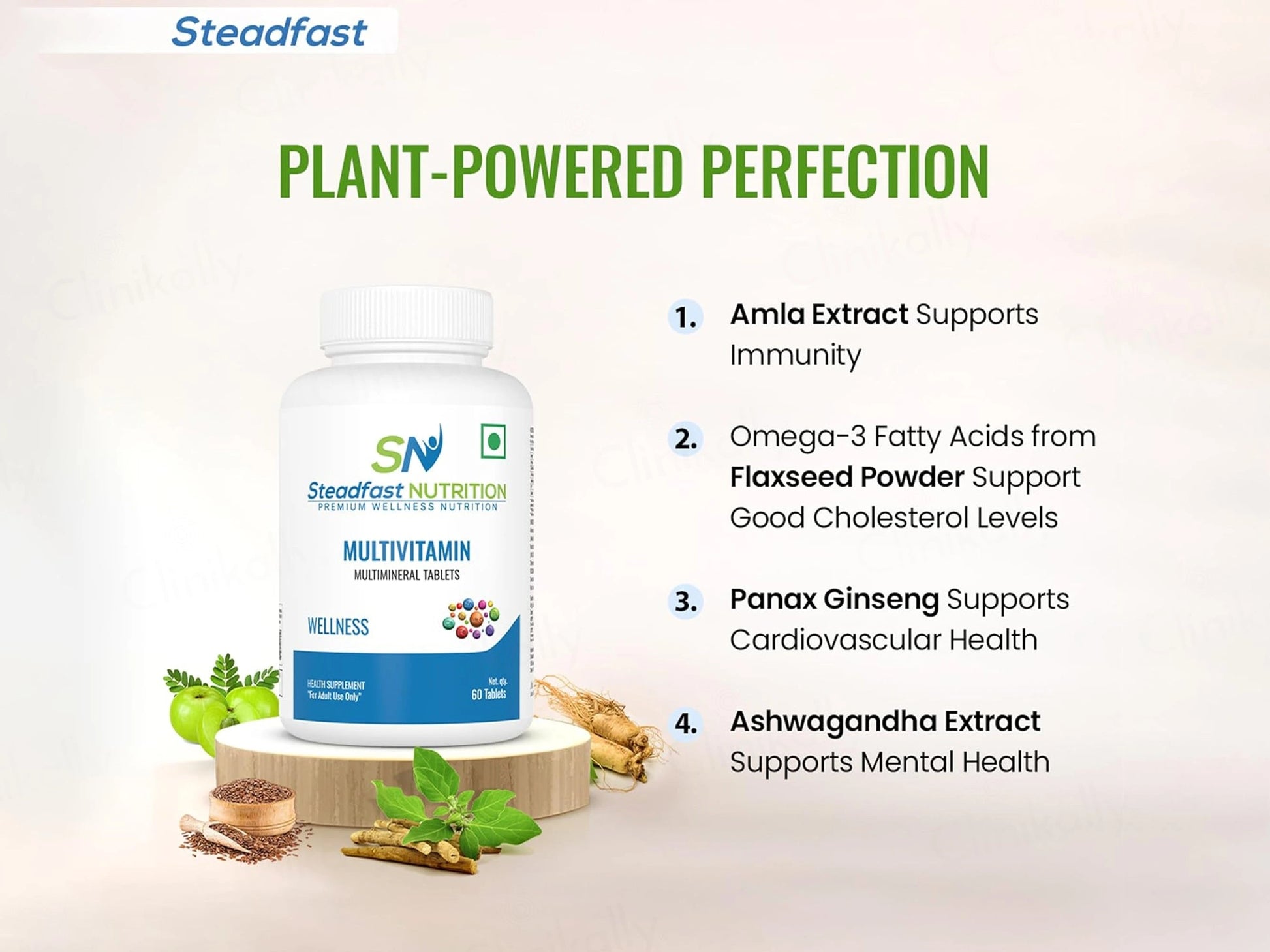 Steadfast Nutrition Multivitamin Multiminerals Wellness Tablet