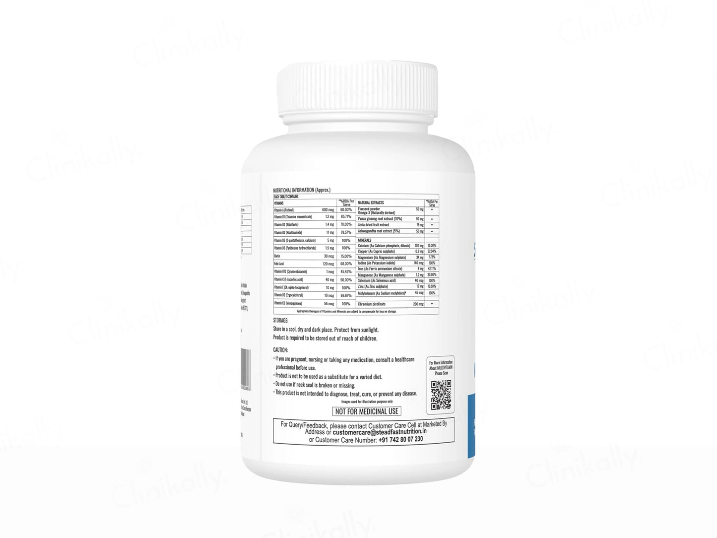 Steadfast Nutrition Multivitamin Multiminerals Wellness Tablet