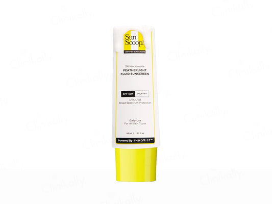 Sun Scoop 3 Percent Niacinamide Featherlight Fluid Sunscreen SPF 50 PA