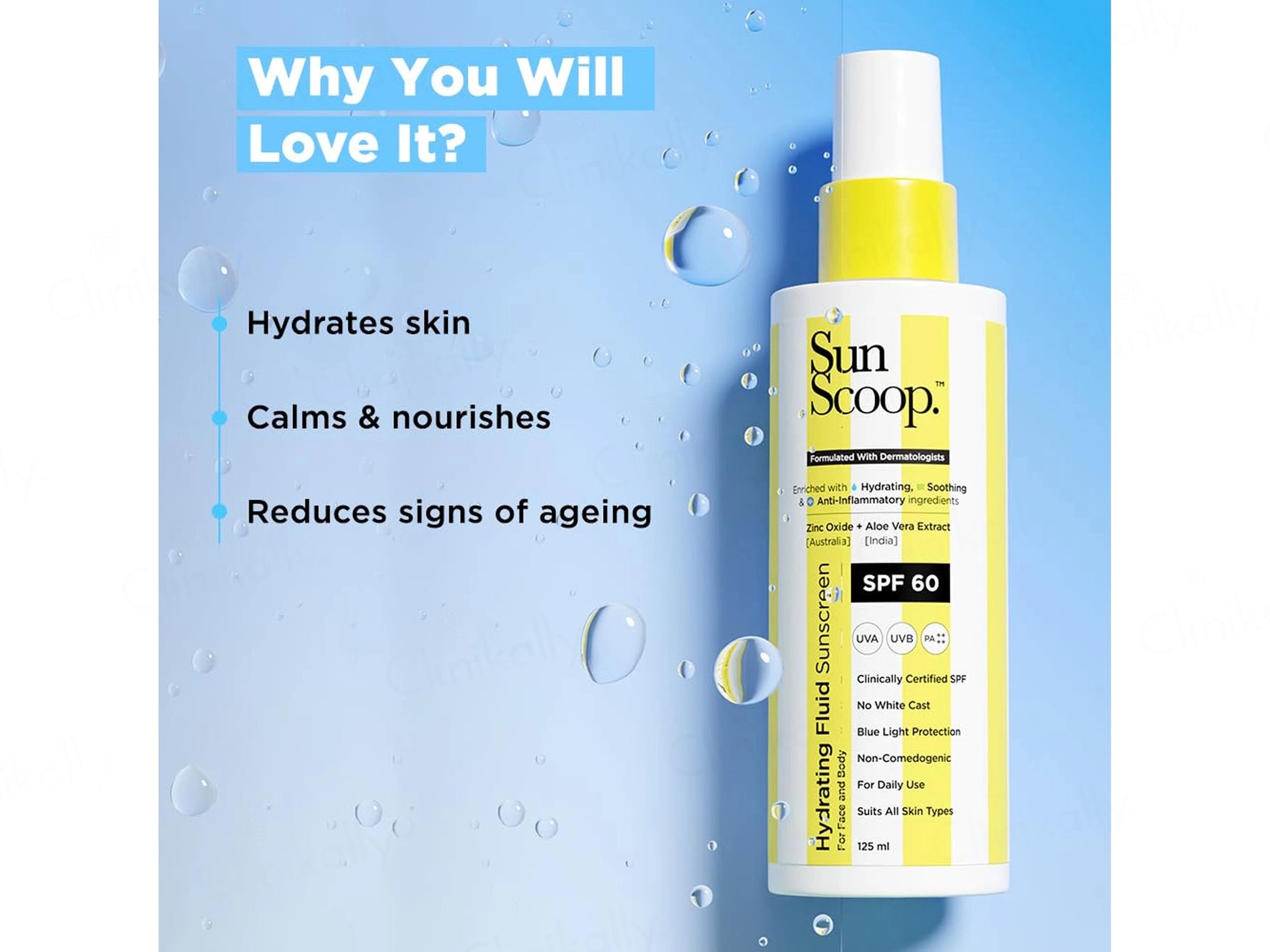 Sun Scoop Hydrating Fluid Sunscreen SPF 60 PA