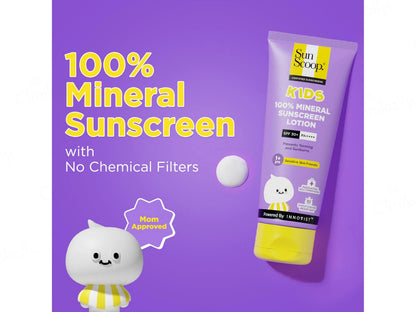 Sun Scoop Kids 100 Percent Mineral Sunscreen Lotion SPF 30 PA
