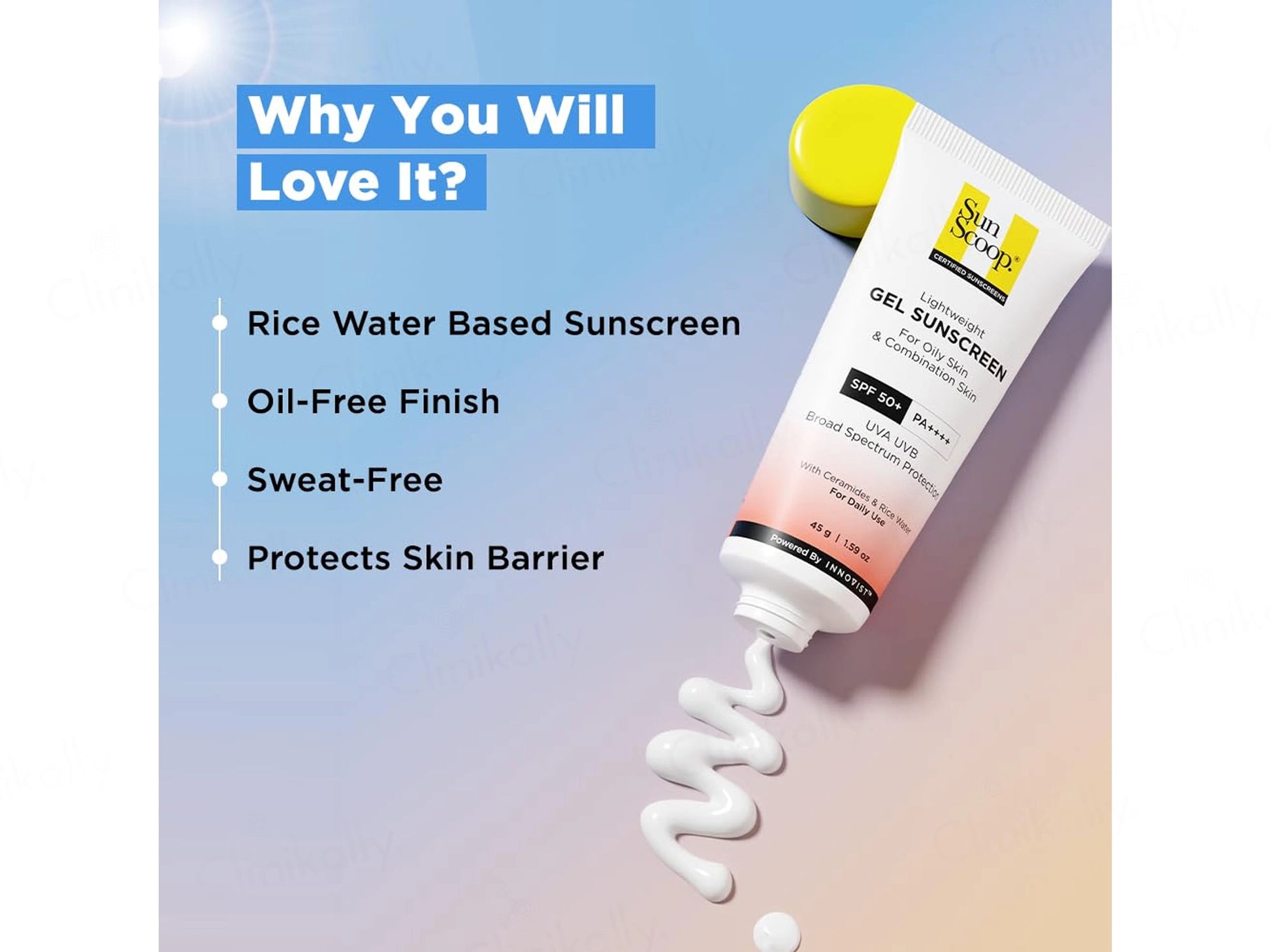 Sun Scoop Lightweight Gel Sunscreen SPF 50 PA
