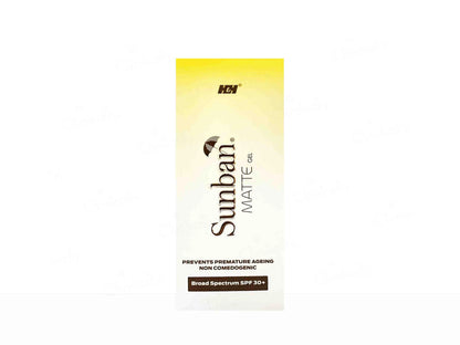 Sunban Matte Gel SPF 30 Sunscreen