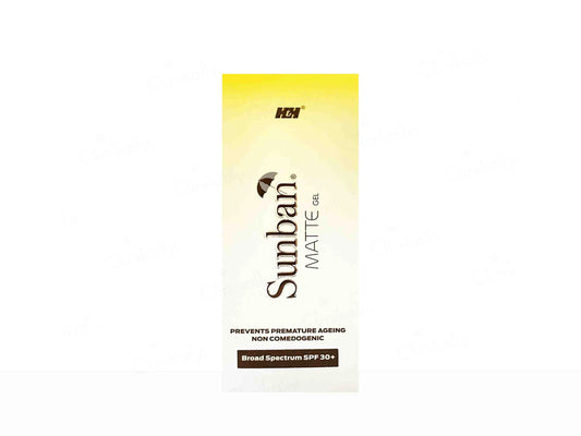 Sunban Matte Gel SPF 30 Sunscreen