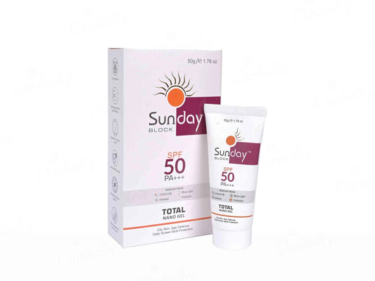 Sunday Block Total Nano Gel Sunscreen SPF 50 PA