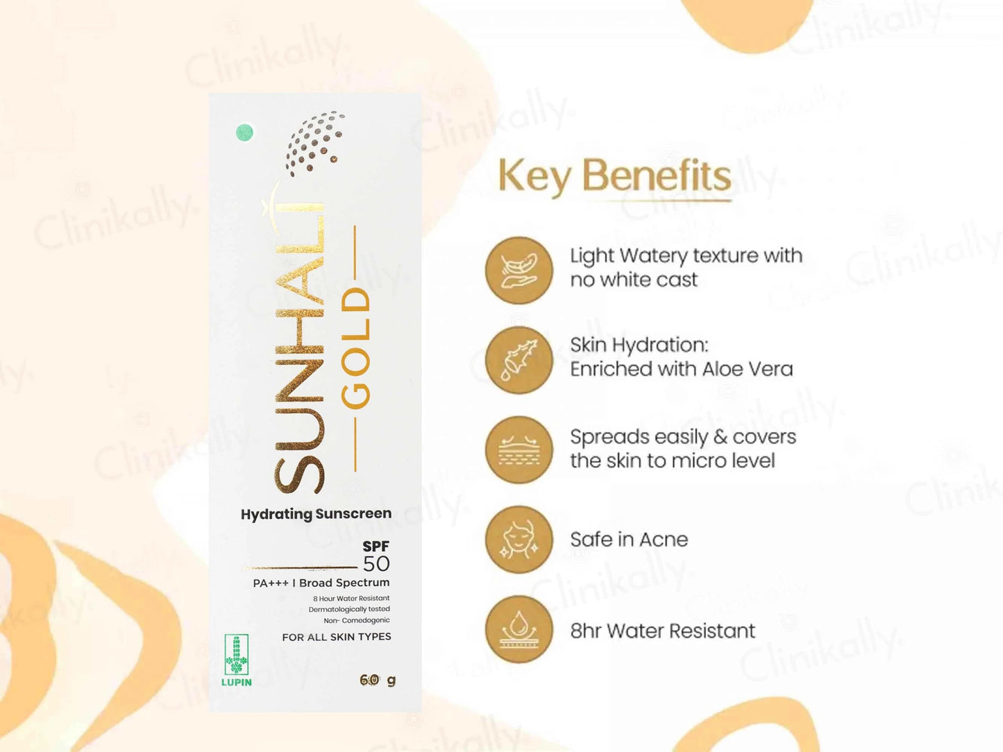 Sunhalt Gold Hydrating Sunscreen SPF 50 PA